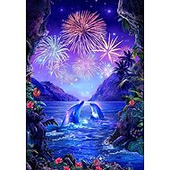 Norimpex Fireworks in the Dolphin Bay 40 × 30 cm - Diamond Painting
