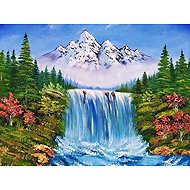 Norimpex Horský vodopád 40 × 30 cm - Diamond Painting
