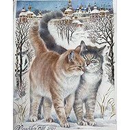Norimpex Kočky v zimě 40 × 30 cm - Diamond Painting