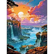 Norimpex Kouzelné vodopády 40 × 30 cm - Diamond Painting