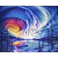 Norimpex Polar Glow over a Frozen Lake 40 × 30cm - Diamond Painting