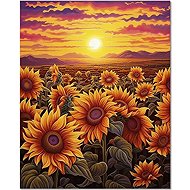 Norimpex Slunečnicové pole 40 × 30 cm - Diamond Painting