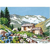 Norimpex Horská chata 40 × 30 cm - Diamond Painting