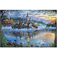 Norimpex Castle Under the Mountains 40 × 30cm - Diamond Painting