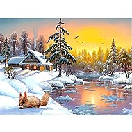 Norimpex Winter Sun Reflections 40 × 30cm - Diamond Painting