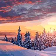 Norimpex Landscape in the Setting Sun 40 × 30cm - Diamond Painting