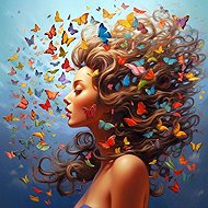 Norimpex Motýlí snění 40 × 30 cm - Diamond Painting