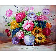 Norimpex Kytice plná barev 40 × 30 cm - Diamond Painting