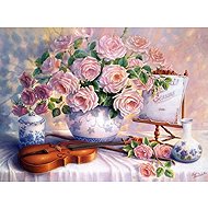 Norimpex Still Life with Violin 40 × 30cm - Diamond Painting