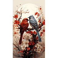 Norimpex Ptačí romance 40 × 30 cm - Diamond Painting