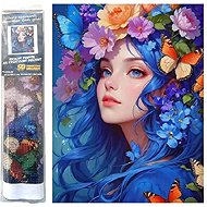 Norimpex Modrovlasá víla 40 × 30 cm - Diamond Painting