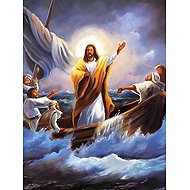 Norimpex Jesus Calms the Sea 40 × 30cm - Diamond Painting