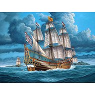 Norimpex Galeona na moři 40 × 30 cm - Diamond Painting