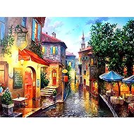 Norimpex Město v dešti 40 × 30 cm - Diamond Painting