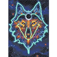 Norimpex Painting Wolf Constellation 40 × 30cm - Diamond Painting