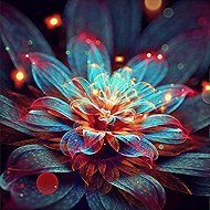 Norimpex Enchanting Flower 40 × 30cm - Diamond Painting