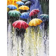 Norimpex Barevné deštníky 40 × 30 cm - Diamond Painting