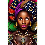 Norimpex Africká žena 30 × 40 cm - Diamond Painting