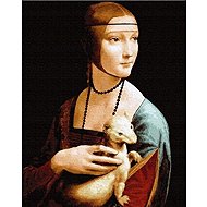 Norimpex Dáma s hranostajem 30 × 40 cm - Diamond Painting
