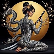 Norimpex Asian warrior 30 × 40 cm - Diamond Painting