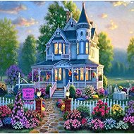 Norimpex House with beautiful garden 30 × 40 cm - Diamond Painting