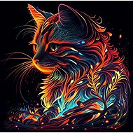 Norimpex Umělecká kočka 30 × 40 cm - Diamond Painting