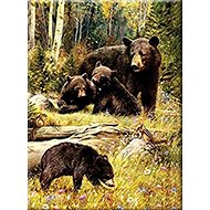 Norimpex Bears in the clearing 30 × 40 cm - Diamond Painting