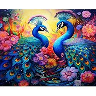 Norimpex Paví schůzka 30 × 40 cm - Diamond Painting