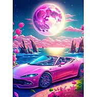 Norimpex Convertible in pink paradise 30 × 40 cm - Diamond Painting