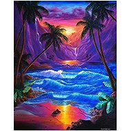 Norimpex Sunset under palm trees 30 × 40 cm - Diamond Painting