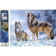 Norimpex Wolf Call 30 × 40 cm - Diamond Painting