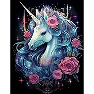 Norimpex Elegantní jednorožec 30 × 40 cm - Diamond Painting