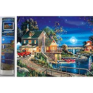 Norimpex Lake House 30 × 40 cm - Diamond Painting