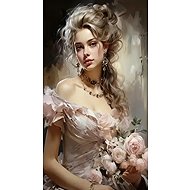 Norimpex Dívka s růžemi 30 × 40 cm - Diamond Painting