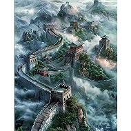 Norimpex Great Chinese Wall in fog 30 × 40 cm - Diamond Painting