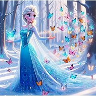 Norimpex Ice princess with magic butterflies 30 × 40 cm - Diamond Painting