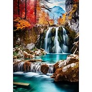 Norimpex Vodopád v horách 30 × 40 cm - Diamond Painting