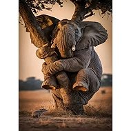 Norimpex Scared Elephant 30 × 40 cm - Diamond Painting