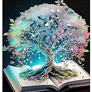 Norimpex Magický strom v knize 30 × 40 cm - Diamond Painting