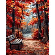 Norimpex Lavička v parku 30 × 40 cm - Diamond Painting