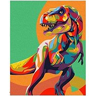 Norimpex Tyrannosaurus in colours 30 × 40 cm - Diamond Painting