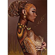 Norimpex Žena s drdolem 30 × 40 cm - Diamond Painting