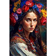 Norimpex Slovanská žena 30 × 40 cm - Diamond Painting