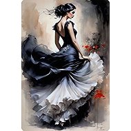 Norimpex Žena v černých šatech 30 × 40 cm - Diamond Painting