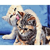 Norimpex Cat Friendship 30 × 40 cm - Diamond Painting