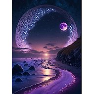 Norimpex Amethyst glow 30 × 40 cm - Diamond Painting