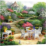 Norimpex Snídaně u altánku 30 × 40 cm - Diamond Painting