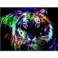 Norimpex Neonový tygr 30 × 40 cm - Diamond Painting