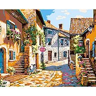 Norimpex Stone alley in Italy 30 × 40 cm - Diamond Painting