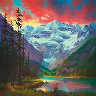 Norimpex Sunset in the mountains 30 × 40 cm - Diamond Painting